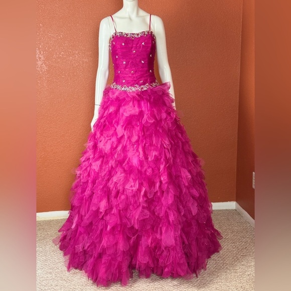 MoriLee Vibrant Pink Quinceañera Dress Size 12